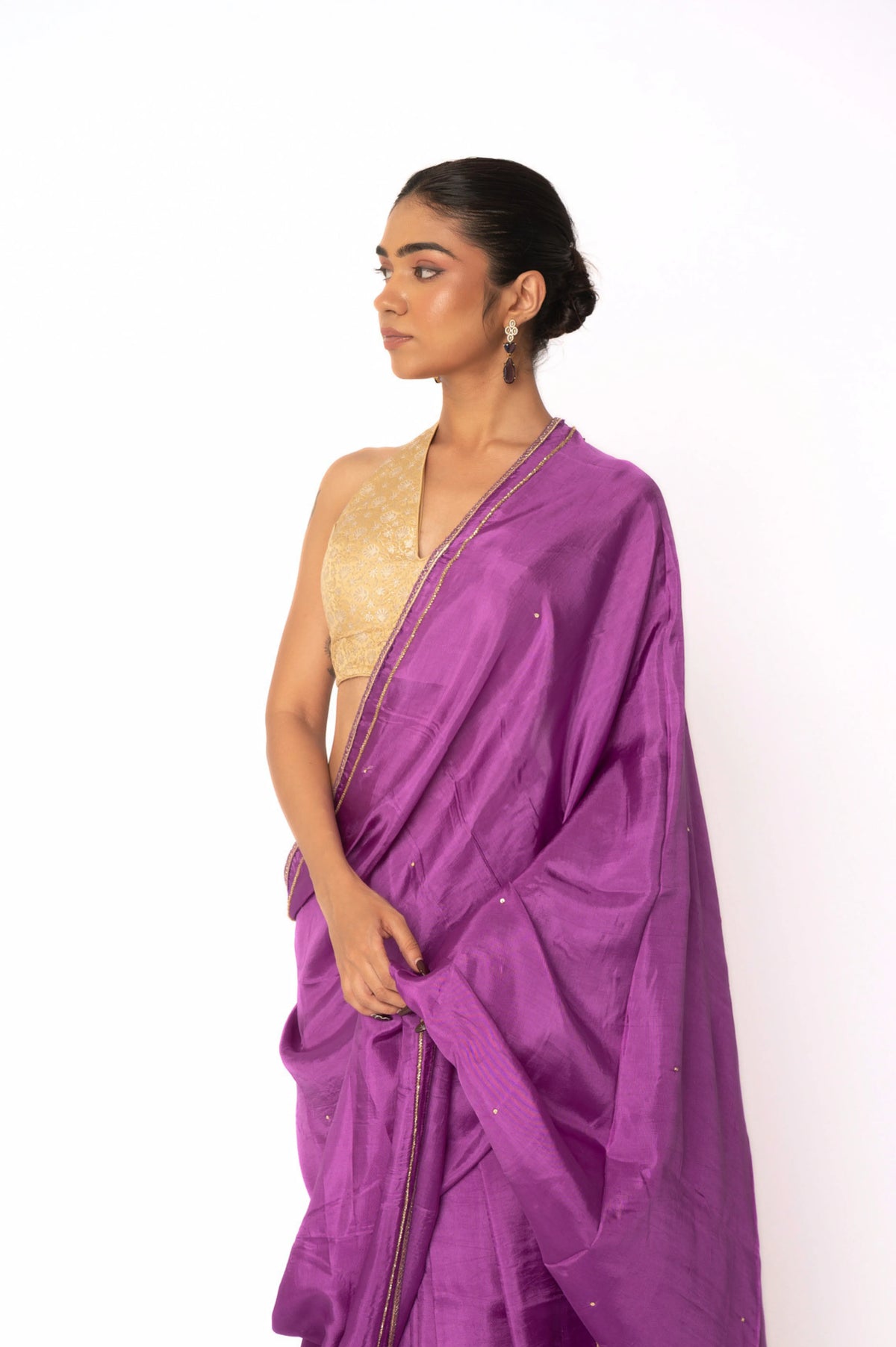 Grape Upada Silk Saree