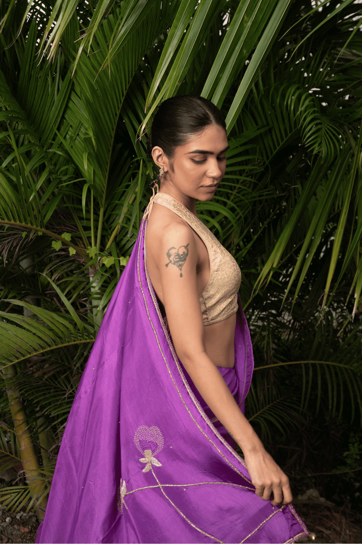 Grape Upada Silk Saree