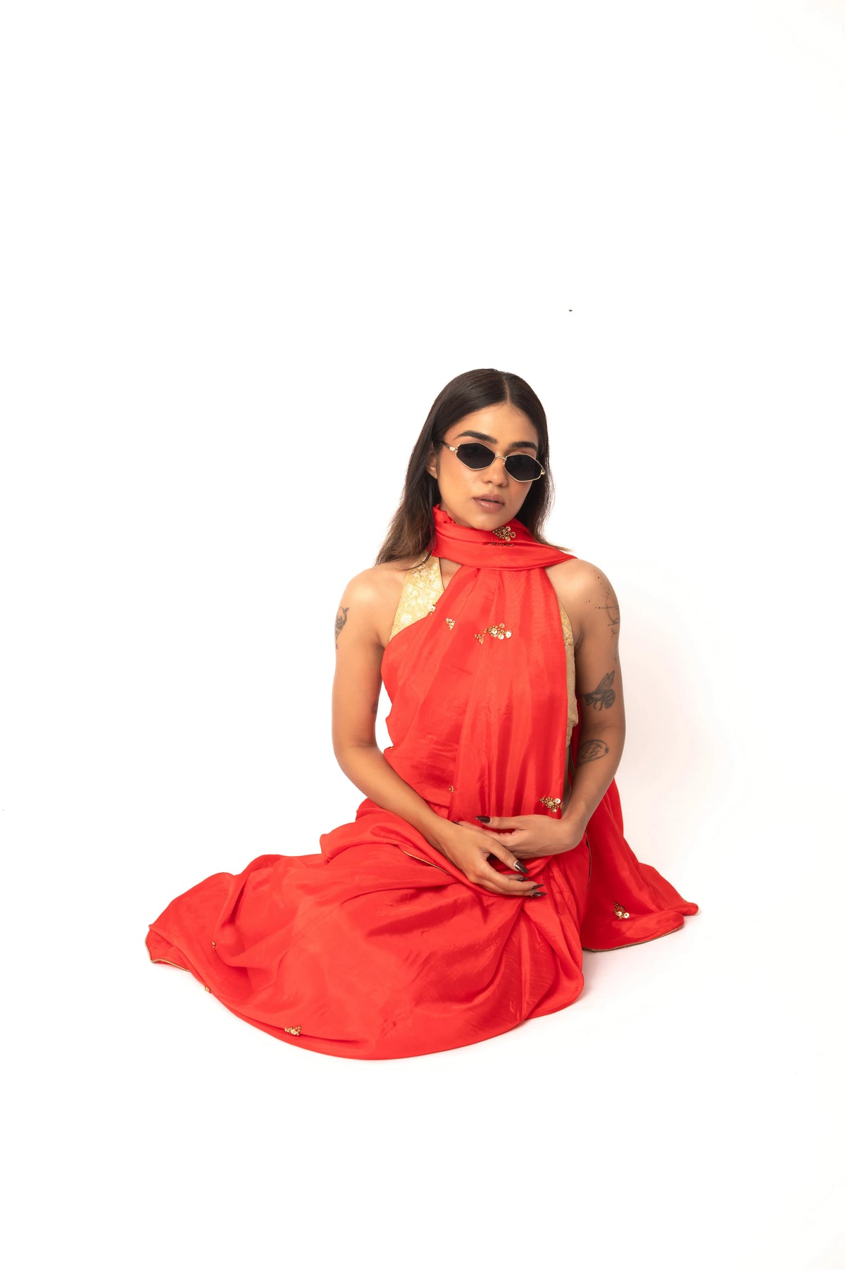Cherry Upada Silk Saree