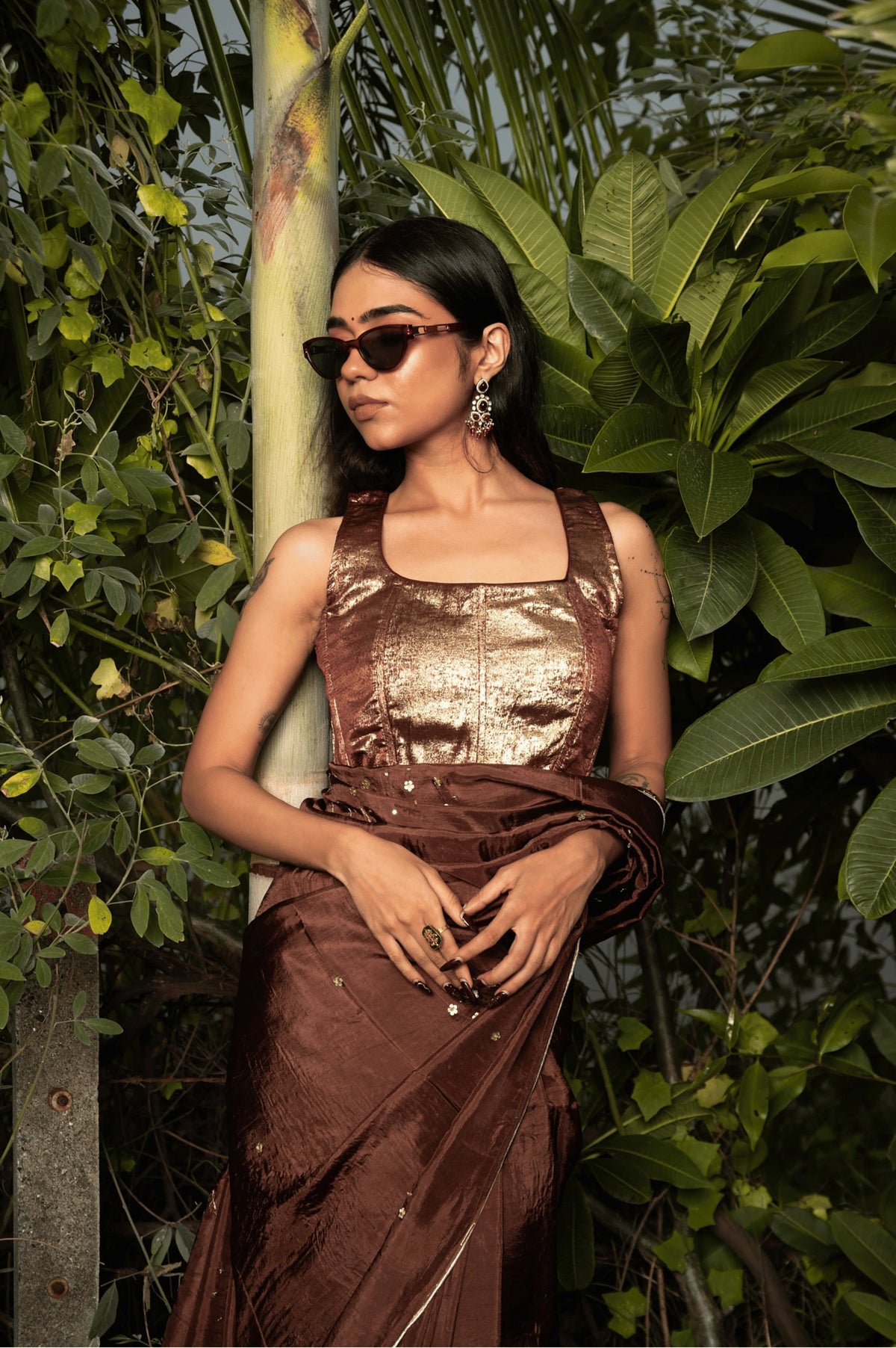 Toffee Upada Silk Saree