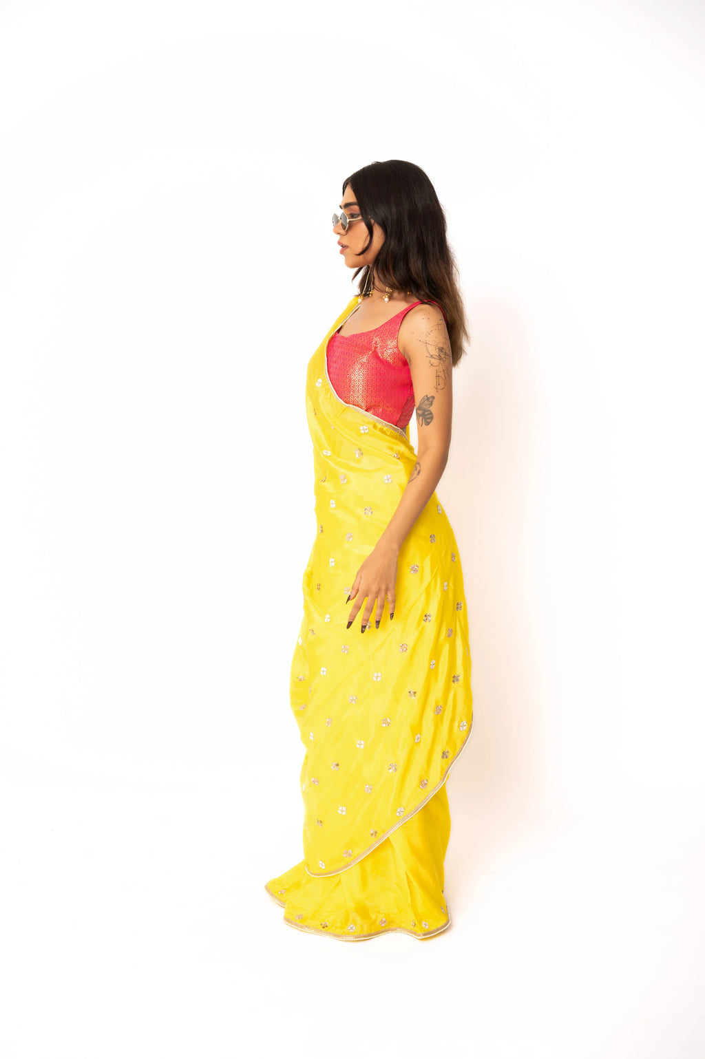 Lemonade Upada Silk Saree