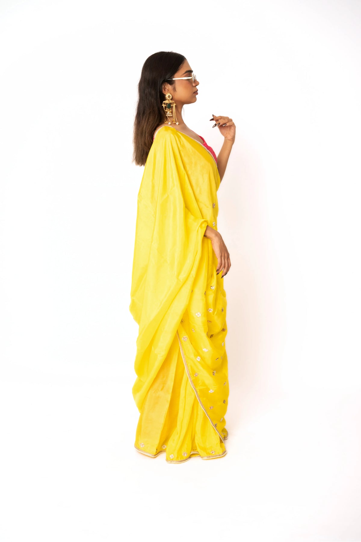 Lemonade Upada Silk Saree