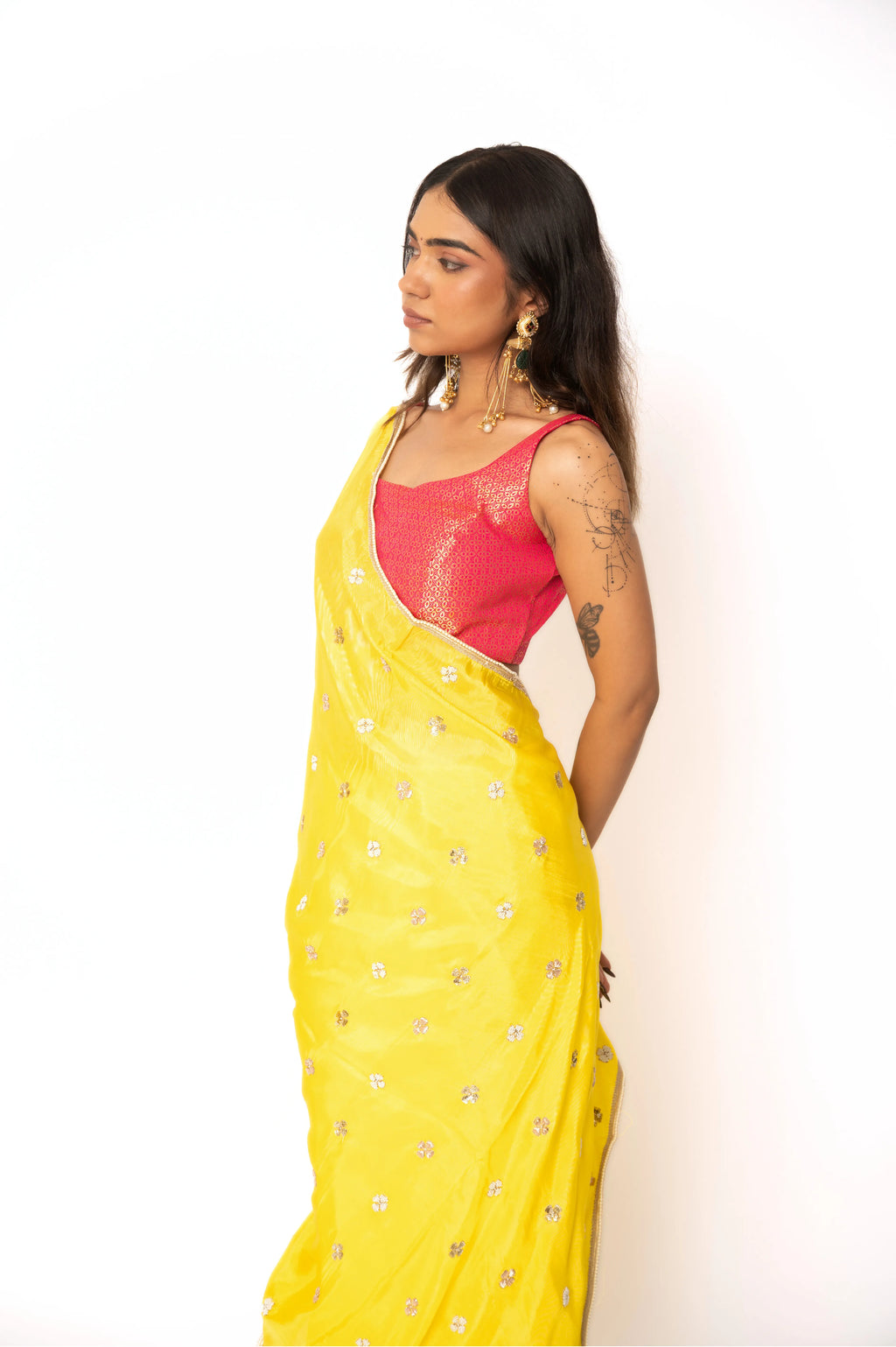 Lemonade Upada Silk Saree