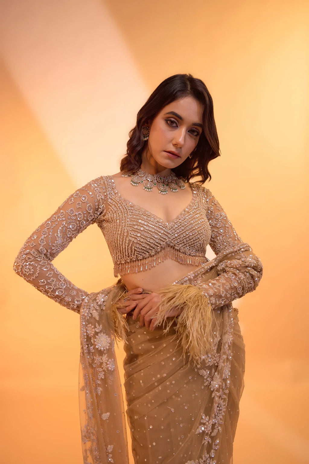 Lilies Panelled Saree