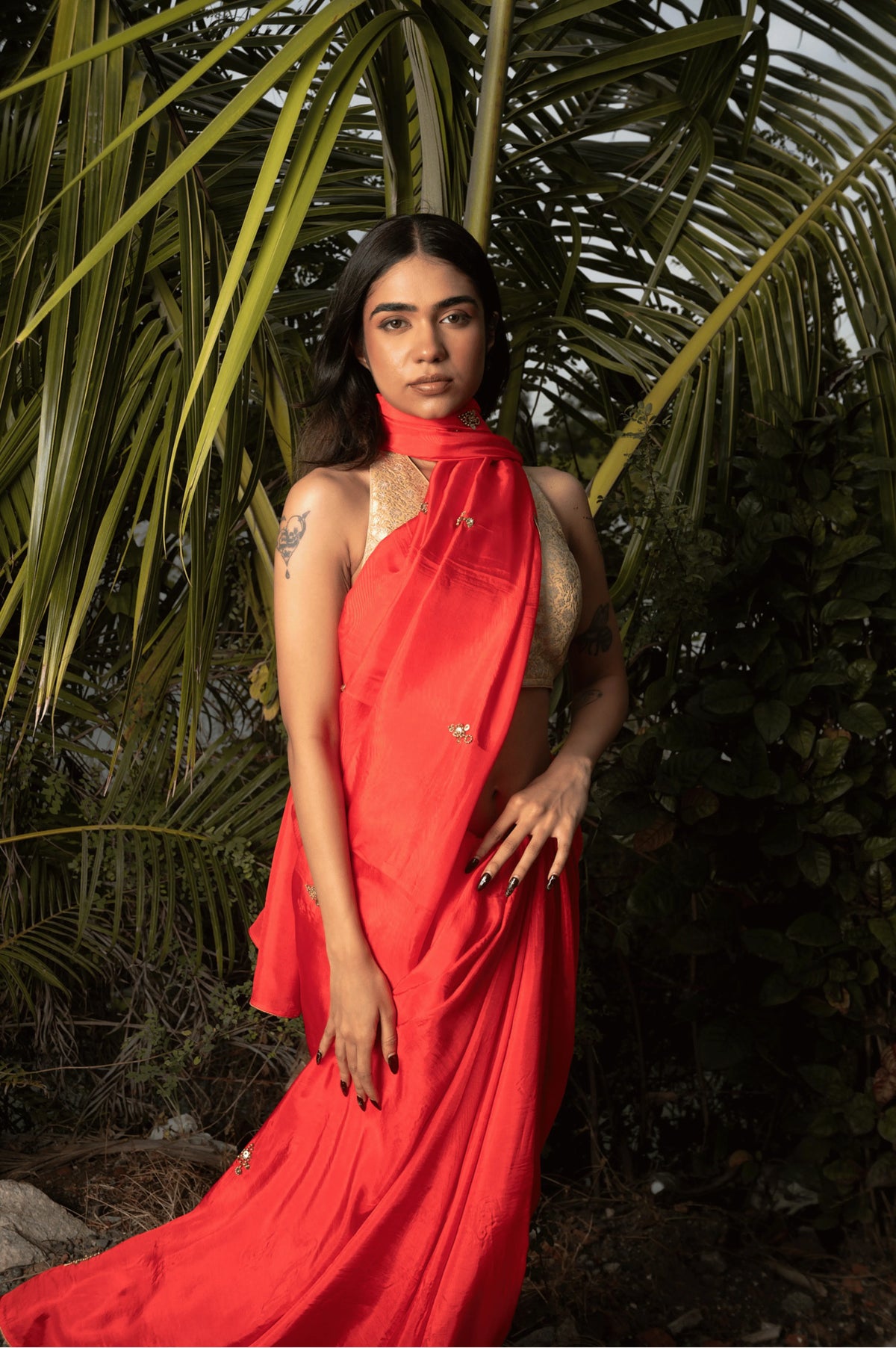 Cherry Upada Silk Saree