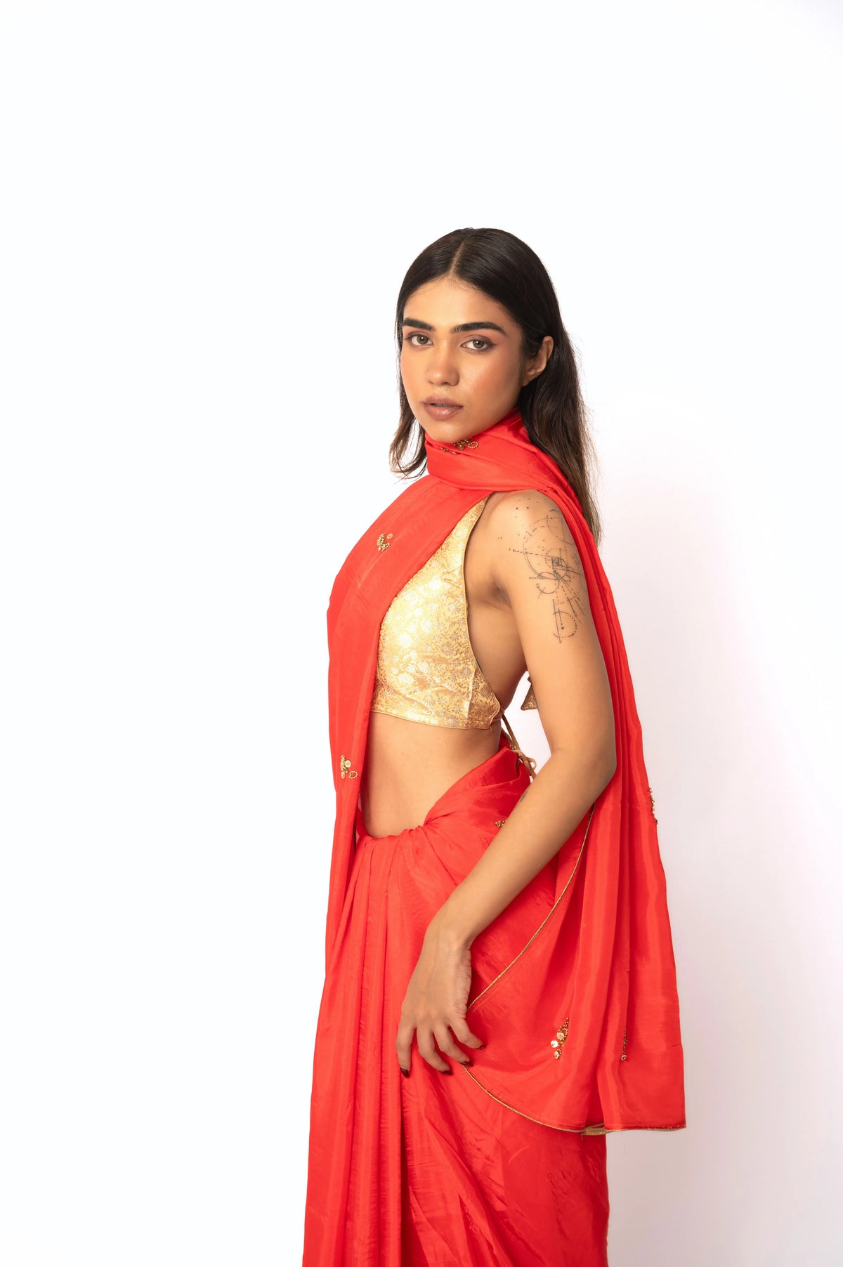 Cherry Upada Silk Saree